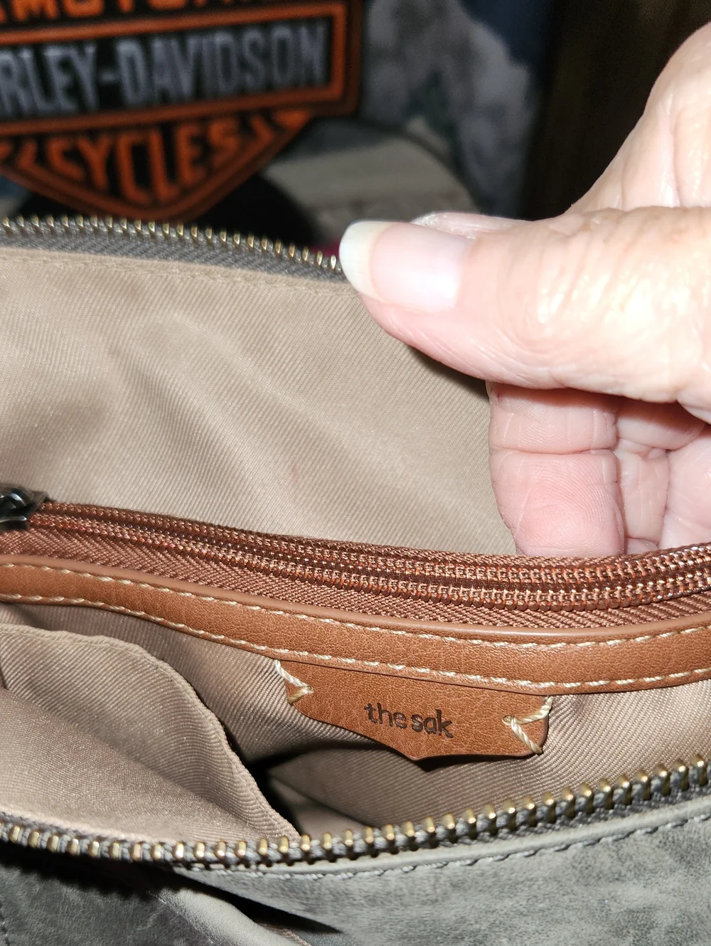 Vintage The Sak Leather Shoulder Bag